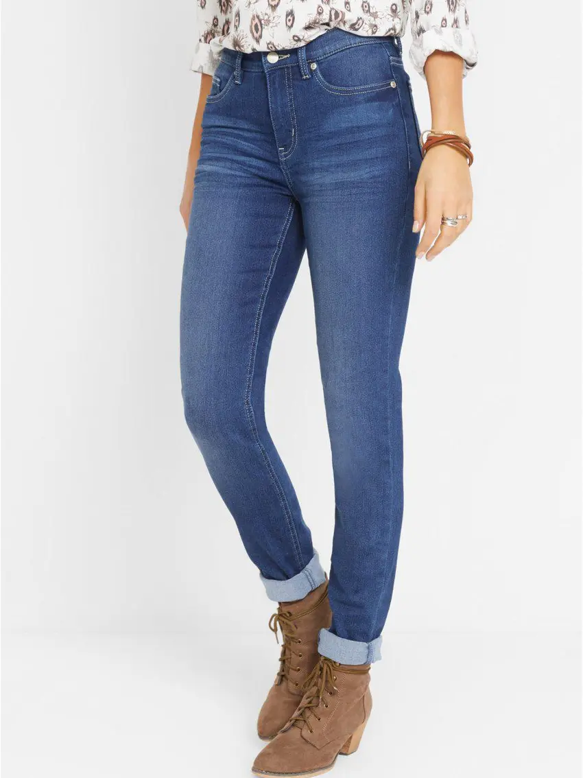 NIEBIESKIE SPODNIE JEANS RURKI