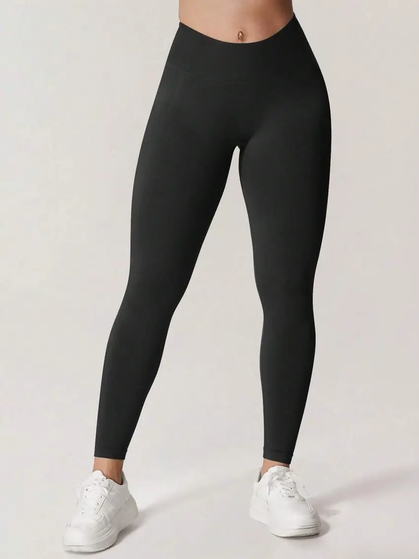 CZARNE LEGGINSY WYSOKI STAN