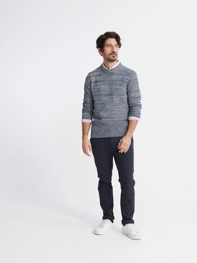 SWETER OKRĄGŁY DEKOLT print