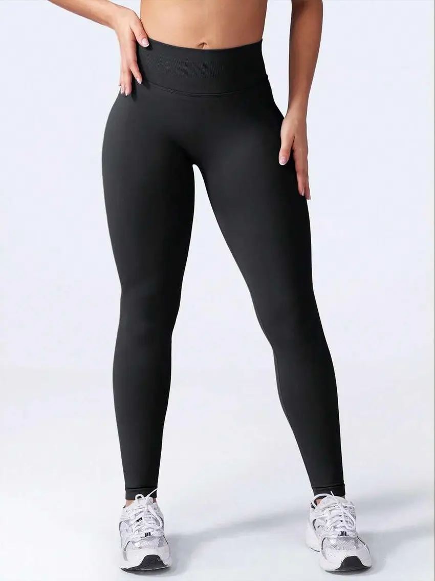 CZARNE LEGGINSY WYSOKI STAN