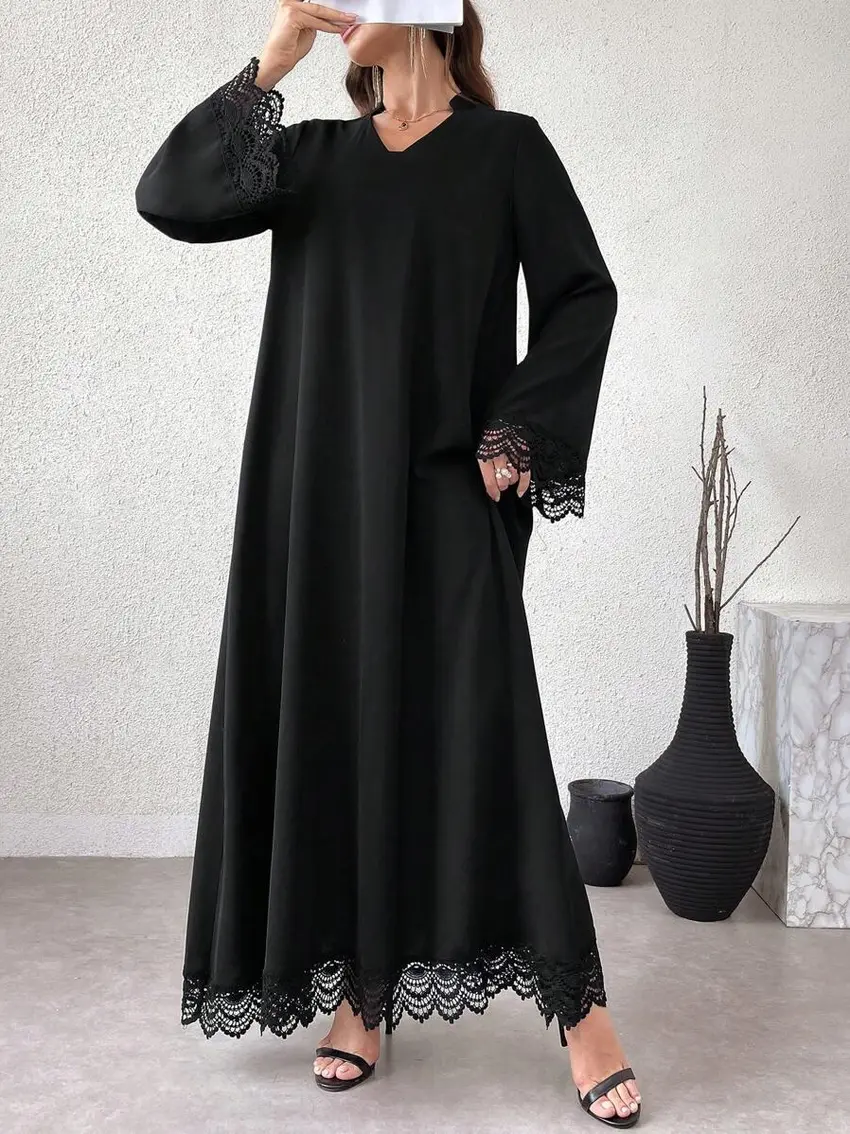 czarna maxi sukienka