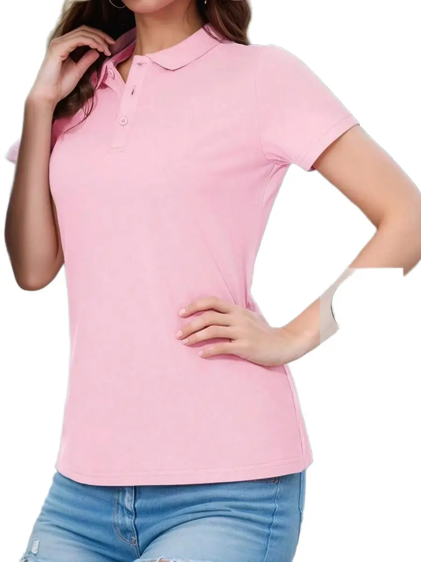 różowa koszulka polo