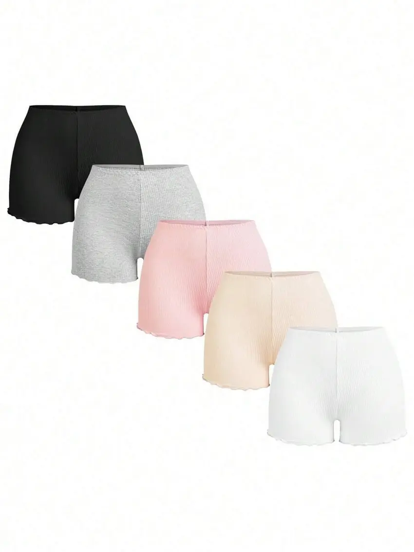 spodenki dzianina prążki 5-pack