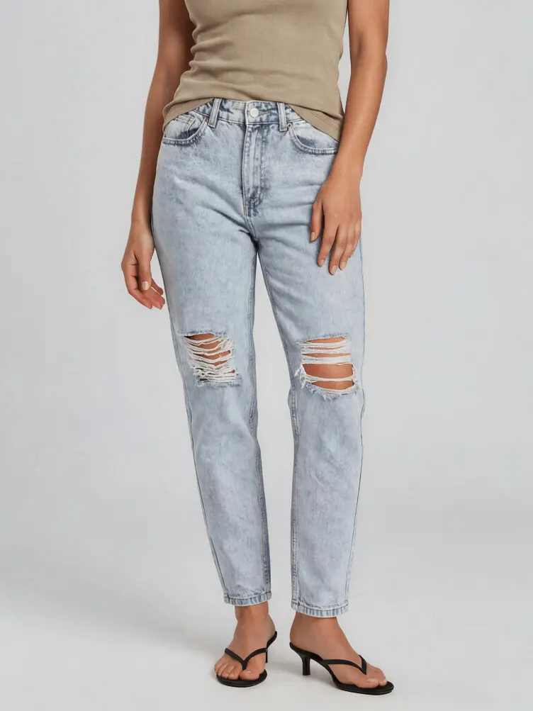 spodnie jeans dziury