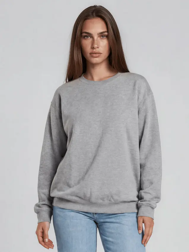 szara bluza oversize