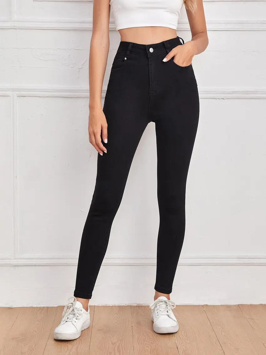 SPODNIE JEANS WYSOKI STAN