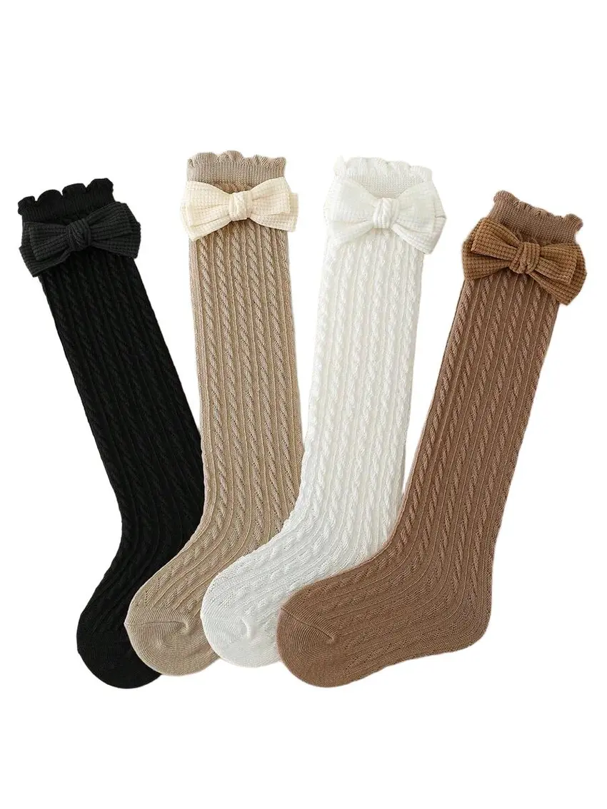 dzianinowe zakolanówki 4-pack