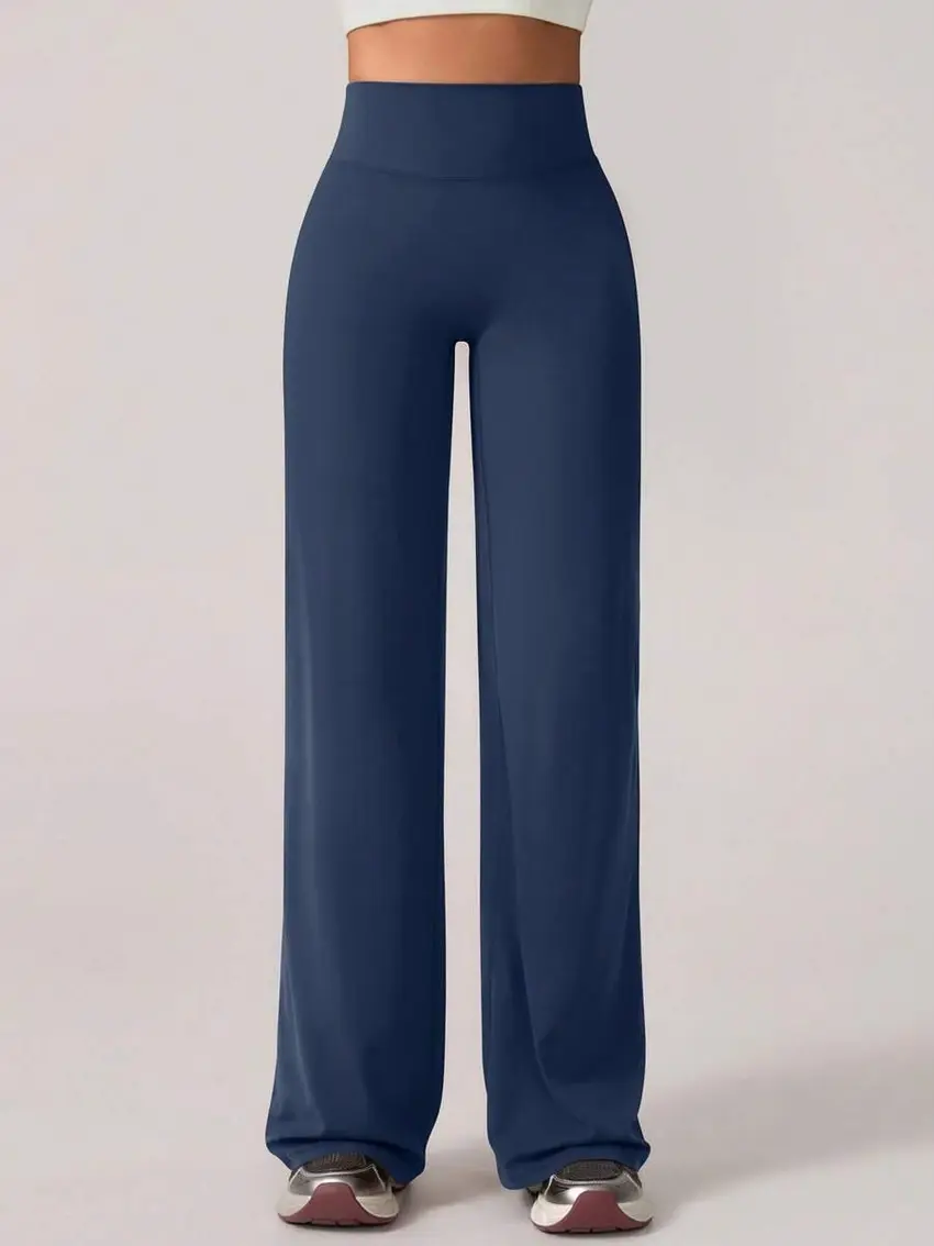 GRANATOWE LEGGINSY PROSTA NOGAWKA