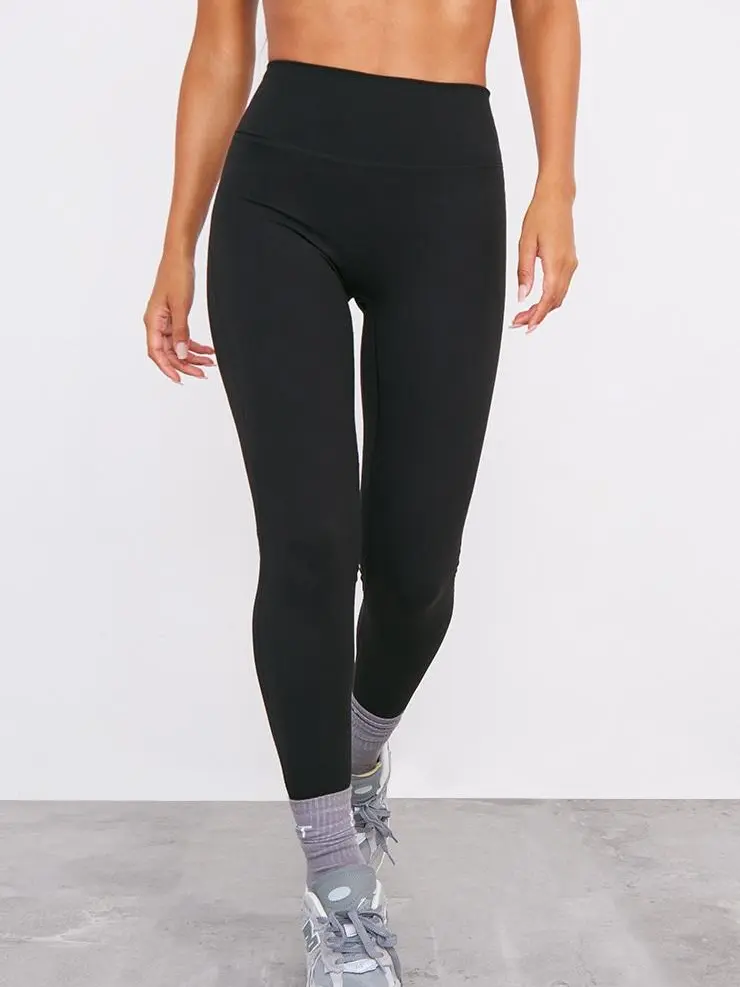 CZARNE LEGGINSY Z WYSOKIM STANEM