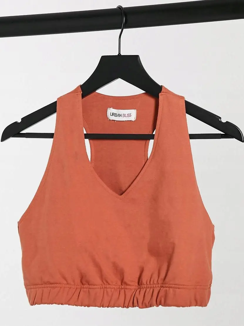 top bez rękawów v-neck