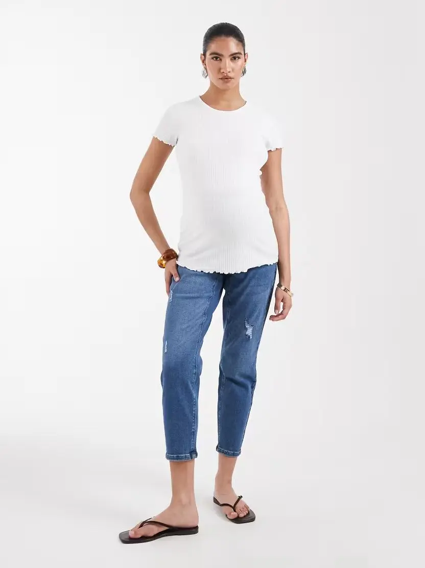 NIEBIESKIE SPODNIE JEANS