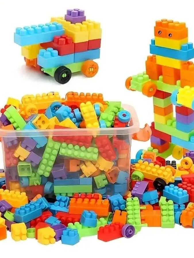 Plastikowe klocki 100szt