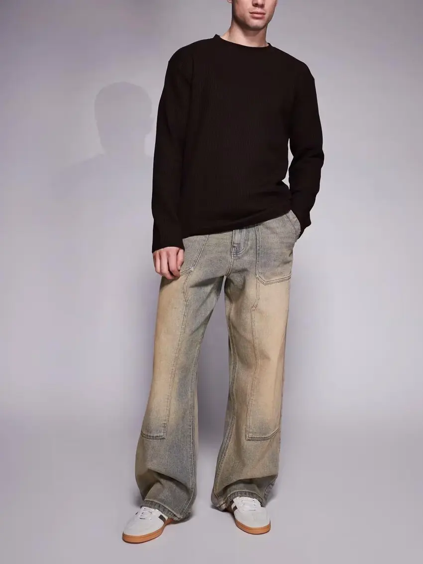 NIEBIESKIE SPODNIE JEANS