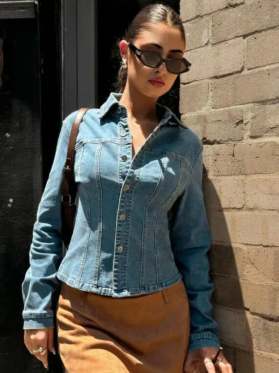 NIEBIESKA KURTKA JEANS
