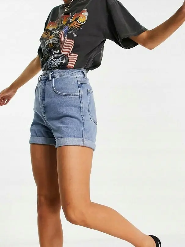 NIEBIESKIE SPODENKI JEANS