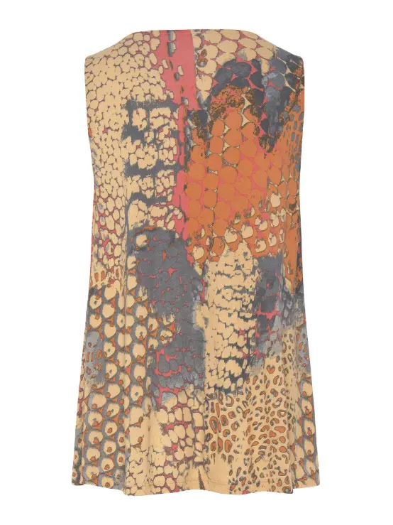 TOP bez rękawów ANIMAL PRINT