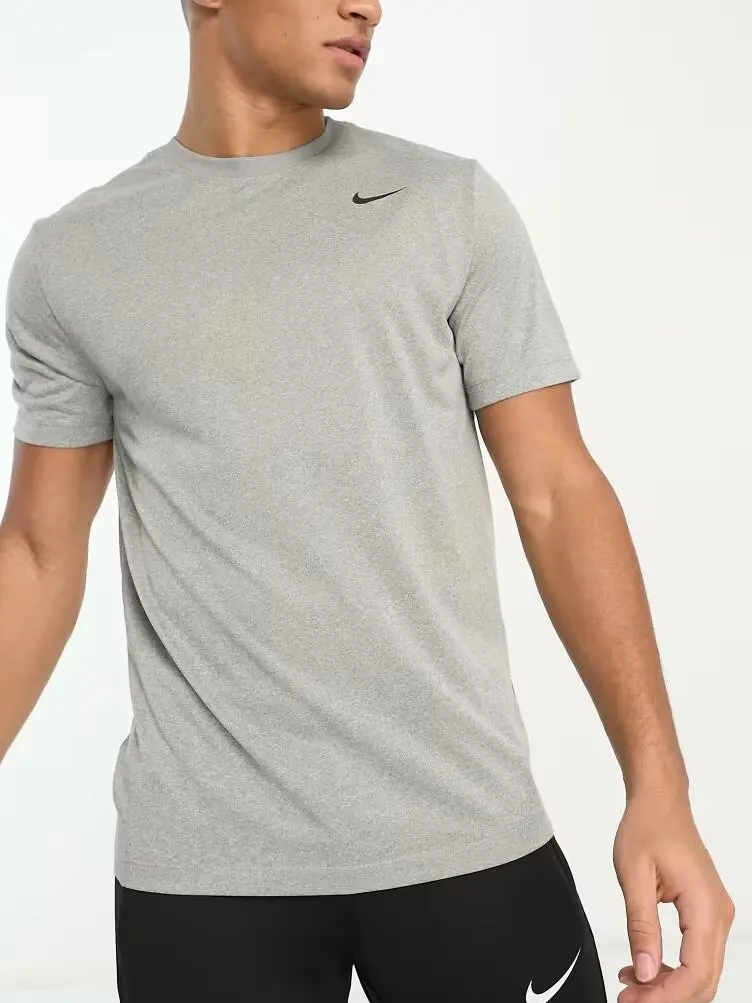 szary t-shirt logo dx0989-063