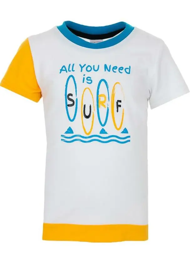 BIAŁY T-SHIRT NADRUK