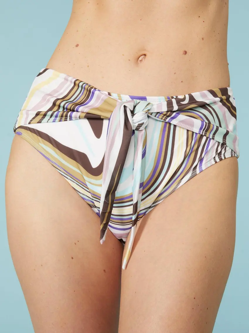 dół od bikini wiązanie print