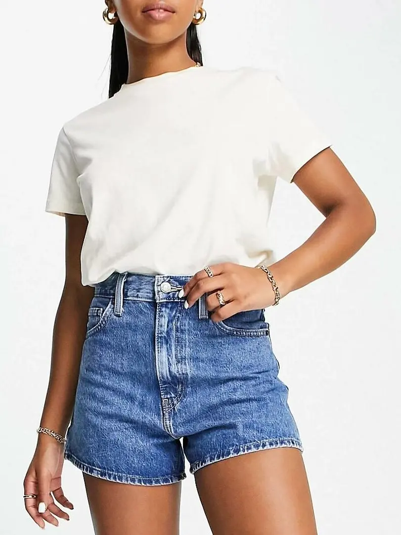 SPODENKI JEANS WYSOKI STAN
