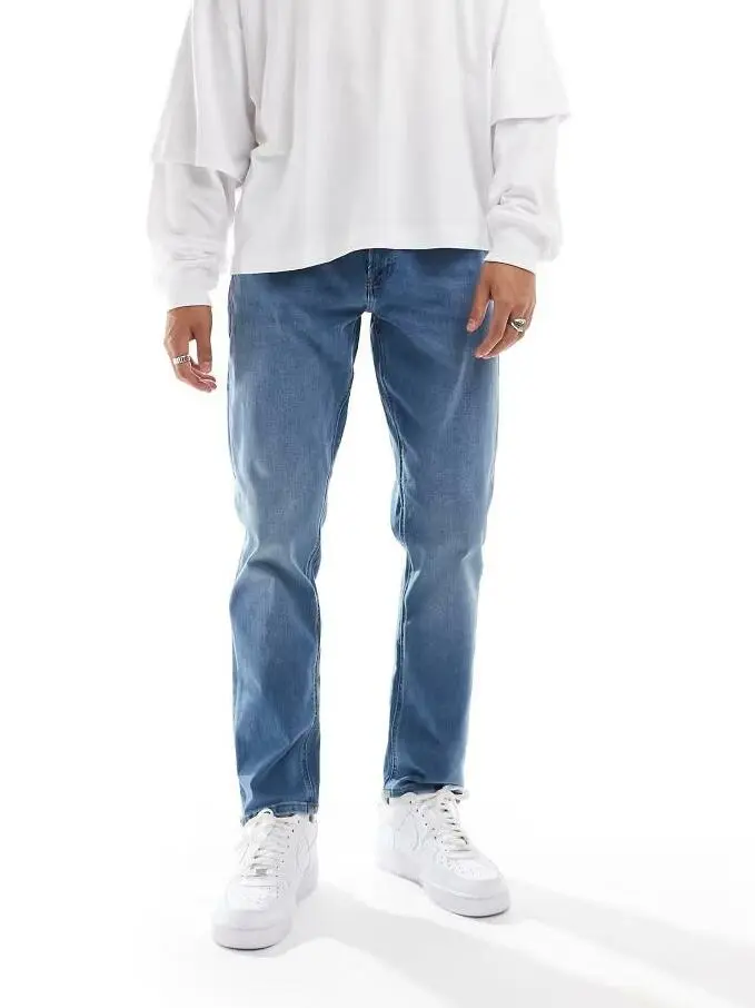NIEBIESKIE SPODNIE JEANS ZAMEK
