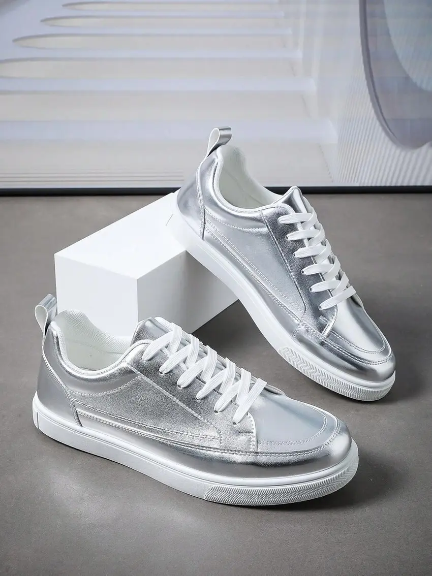 srebrne buty sportowe