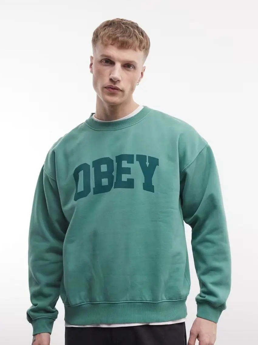 zielona bluza oversize logo