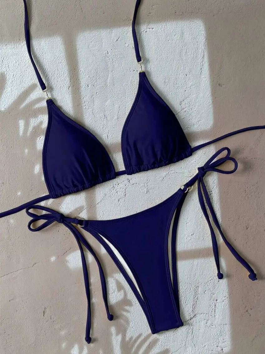 komplet bikini wiązanie