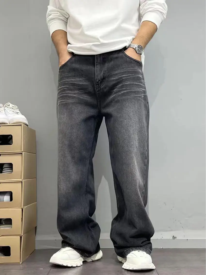 CZARNE SPODNIE JEANS