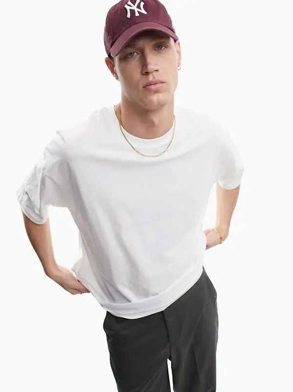 BIAŁY T-SHIRT OVERSIZE BASIC