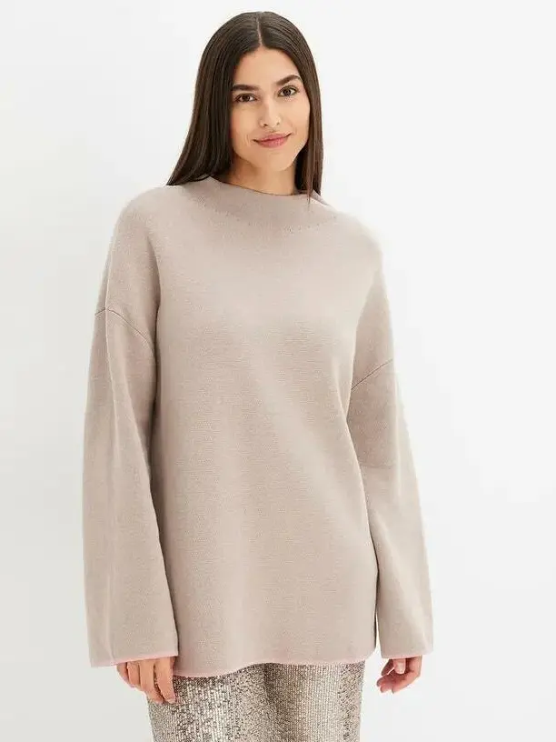 DWUSTRONNY SWETER STÓJKA