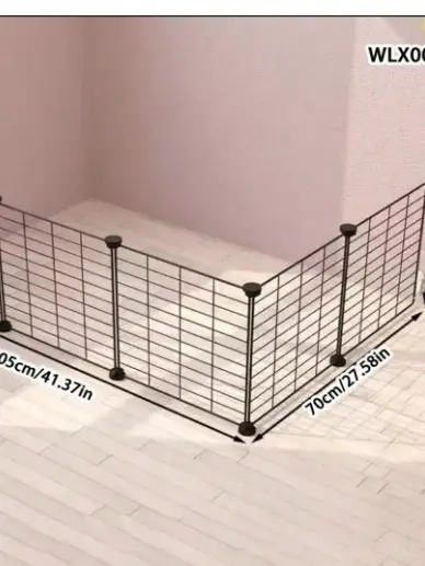 czarna zagroda dla królików