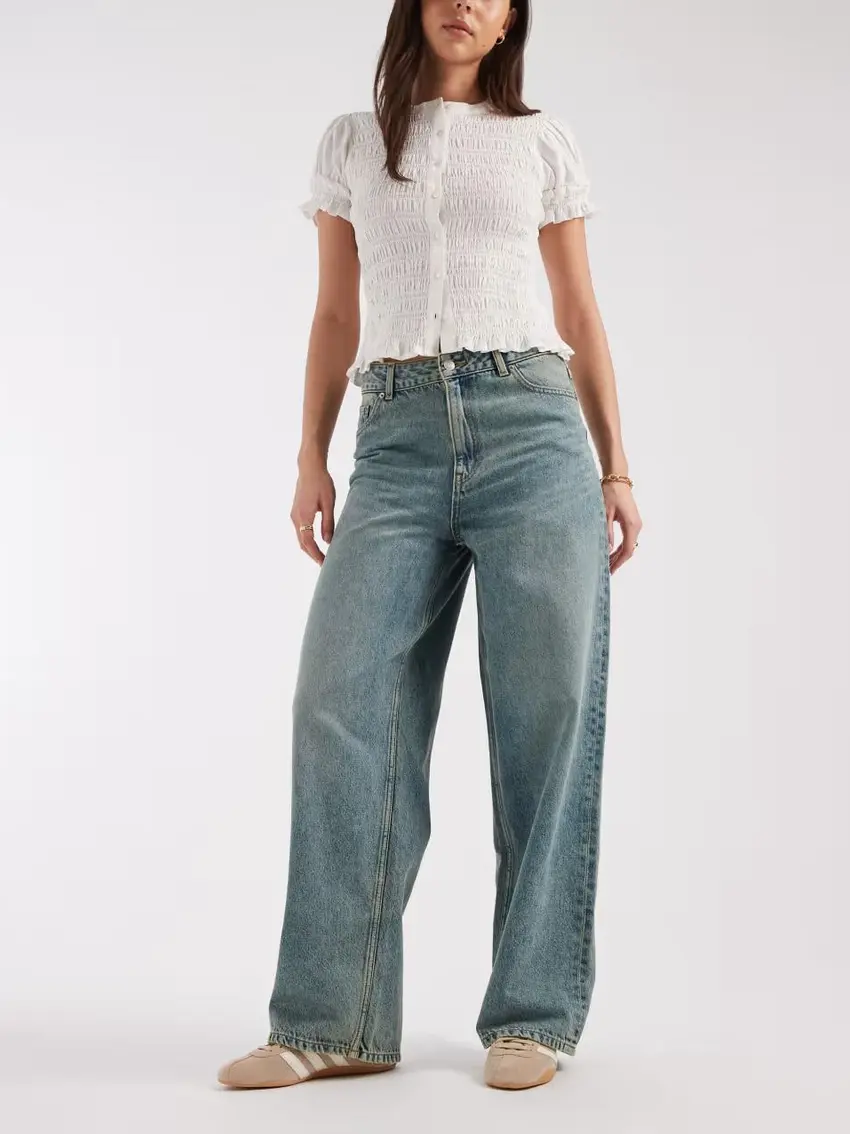 NIEBIESKIE SPODNIE JEANS