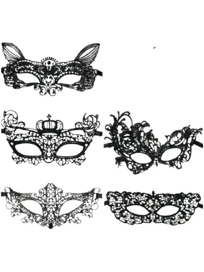czarna maska 5-pack