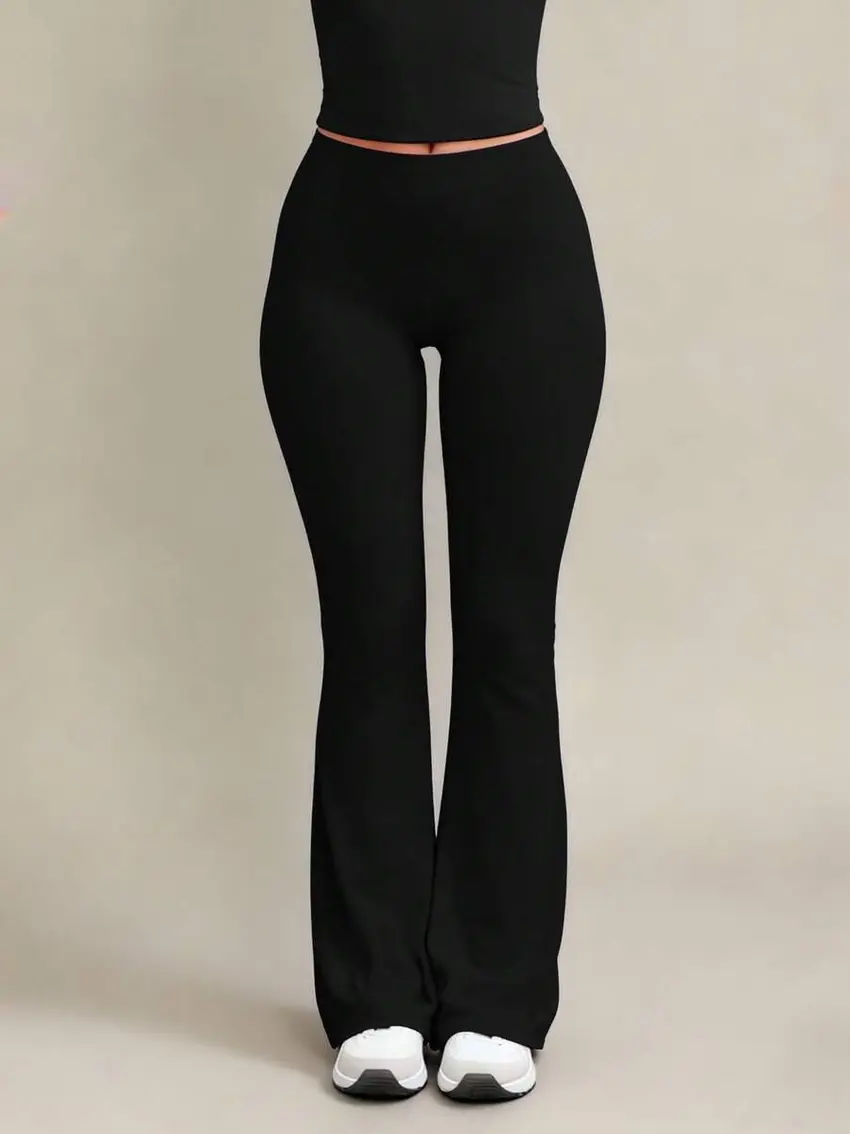CZARNE LEGGINSY FLARE