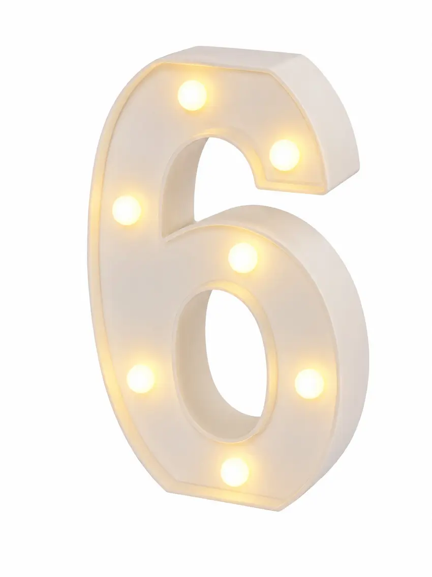 LAMPKA CYFRA 6