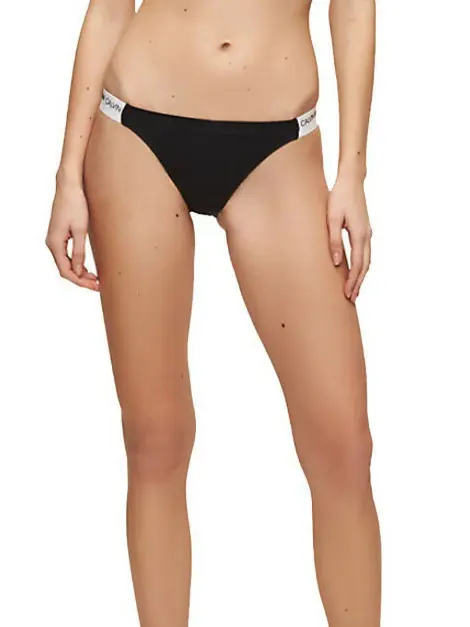 CZARNY DÓŁ OD BIKINI figi logo