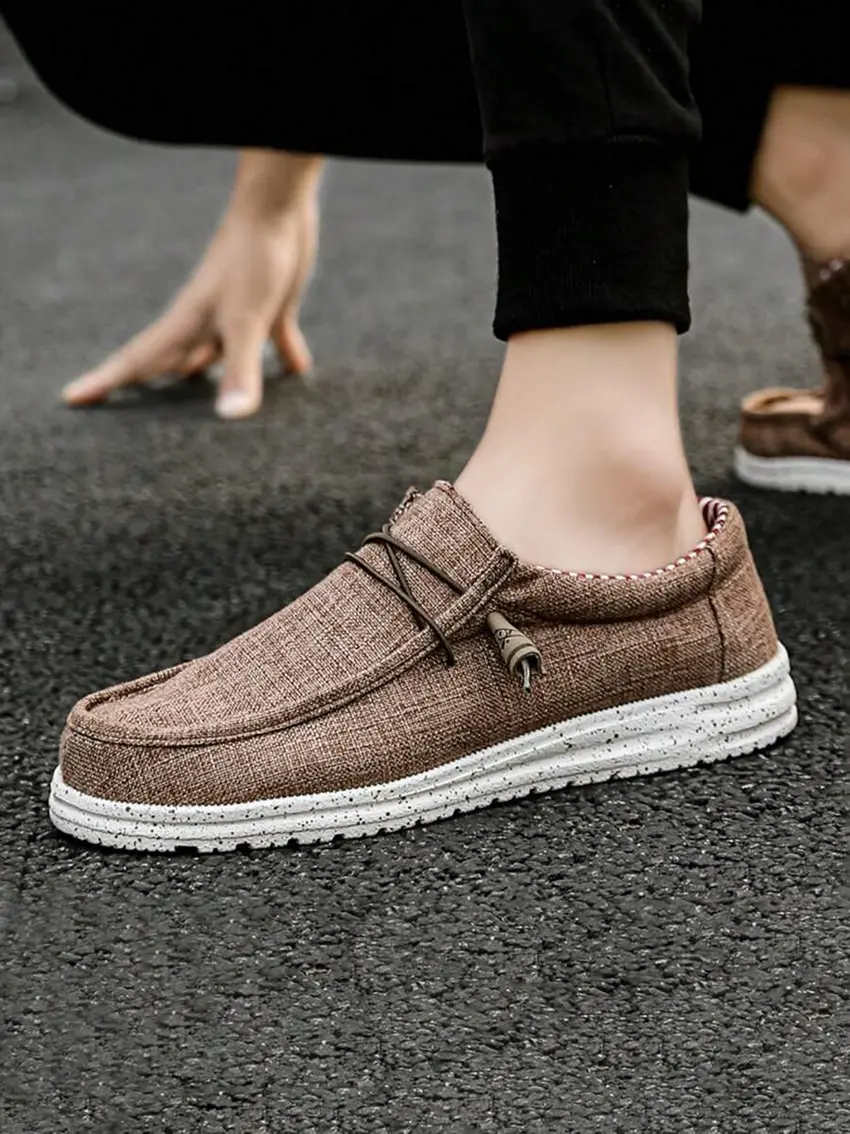 brązowe mokasyny casual