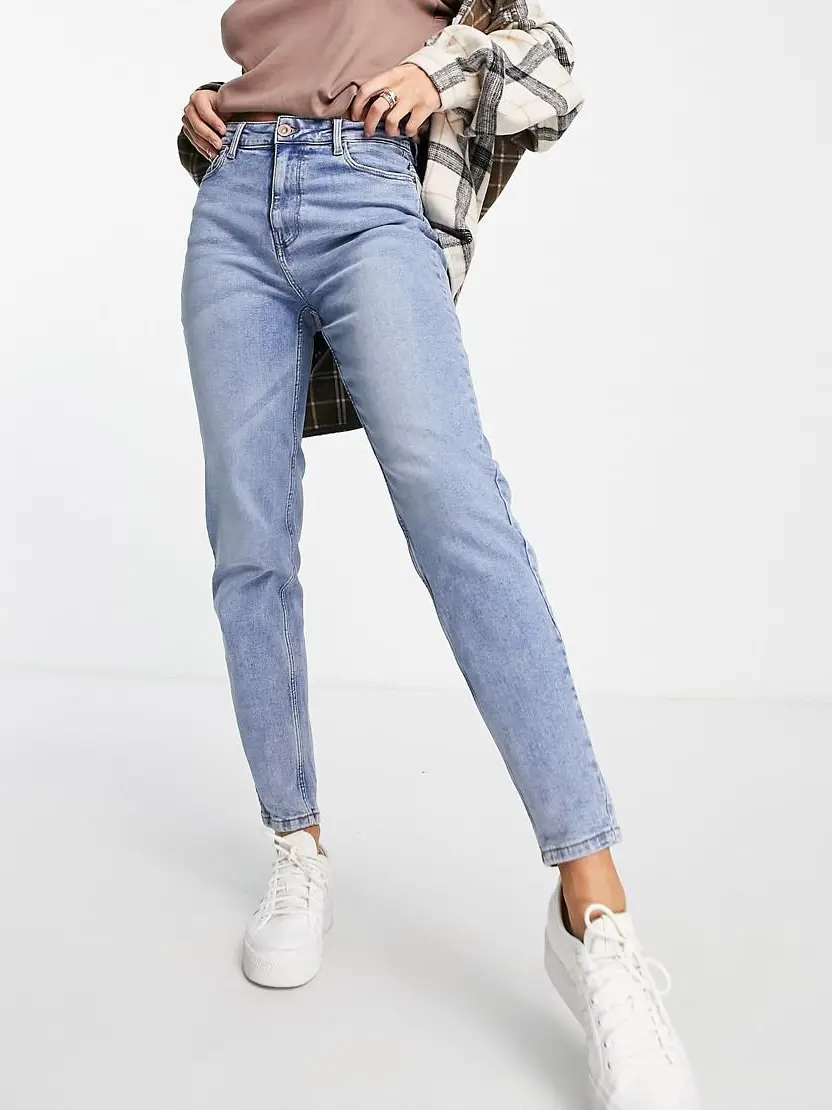 SPODNIE MOM JEANS WYSOKI STAN