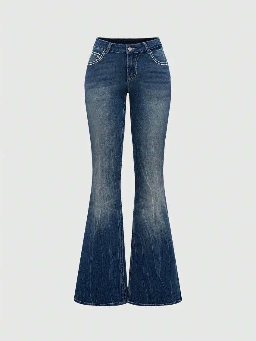 NIEBIESKIE SPODNIE JEANS