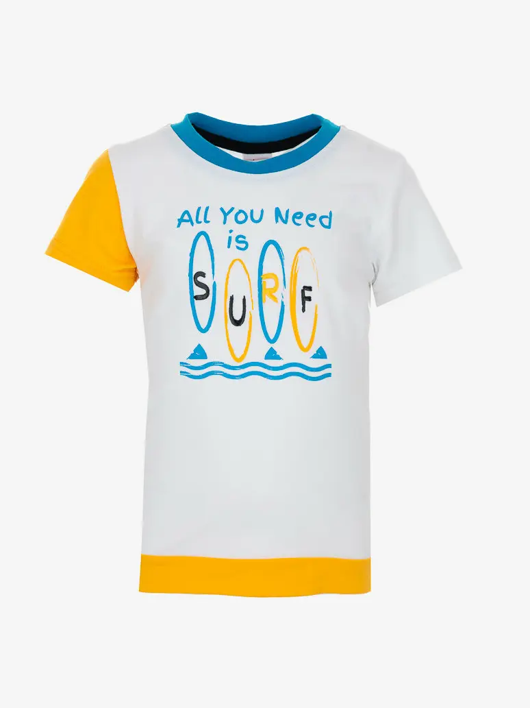 BIAŁY T-SHIRT NADRUK