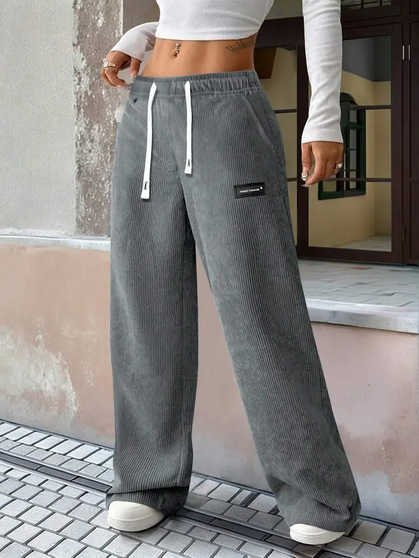 szare spodnie casual