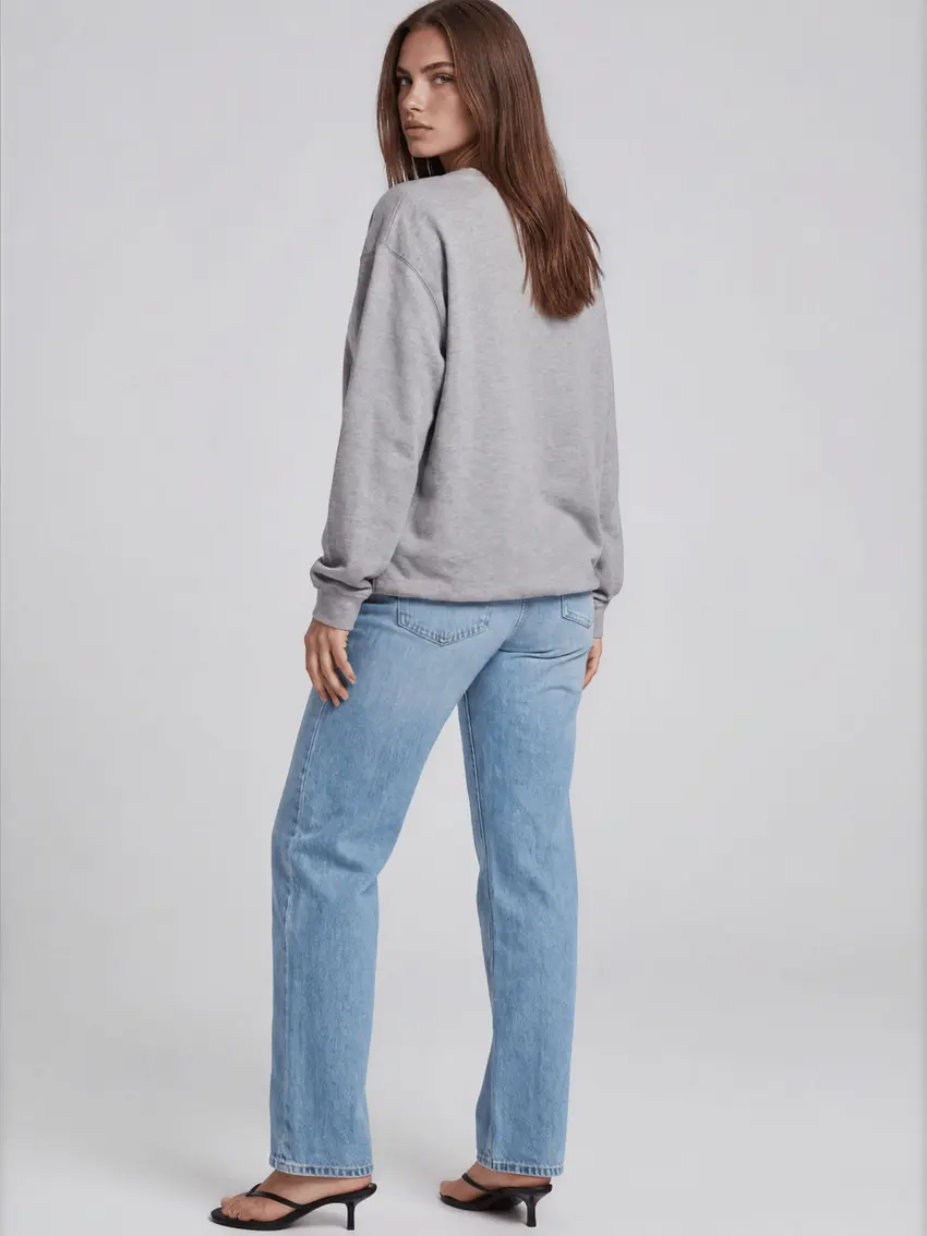 szara bluza oversize