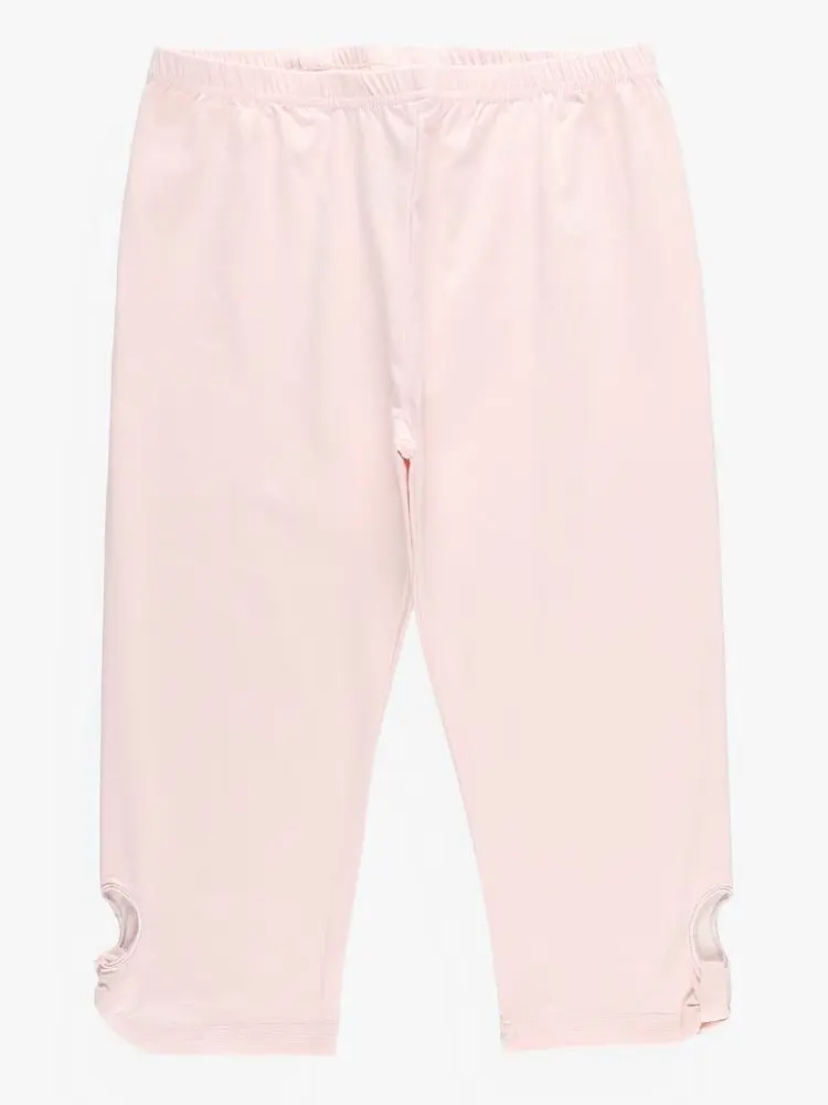 RÓŻOWE LEGGINSY WYCIĘCIE