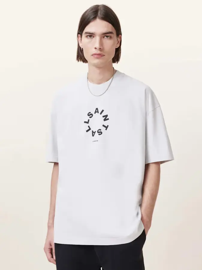 SZARY T-SHIRT LOGO