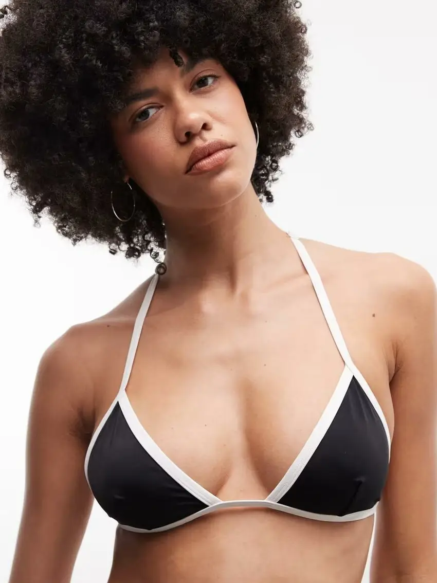 wiązana góra od bikini kontrast