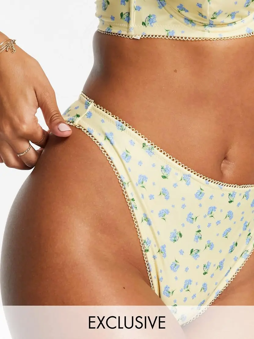 DÓŁ OD BIKINI KWIATY