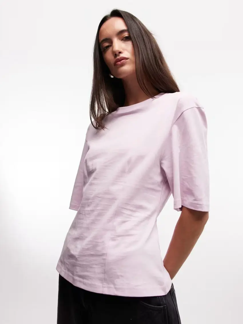 różowy t-shirt krótki rękaw