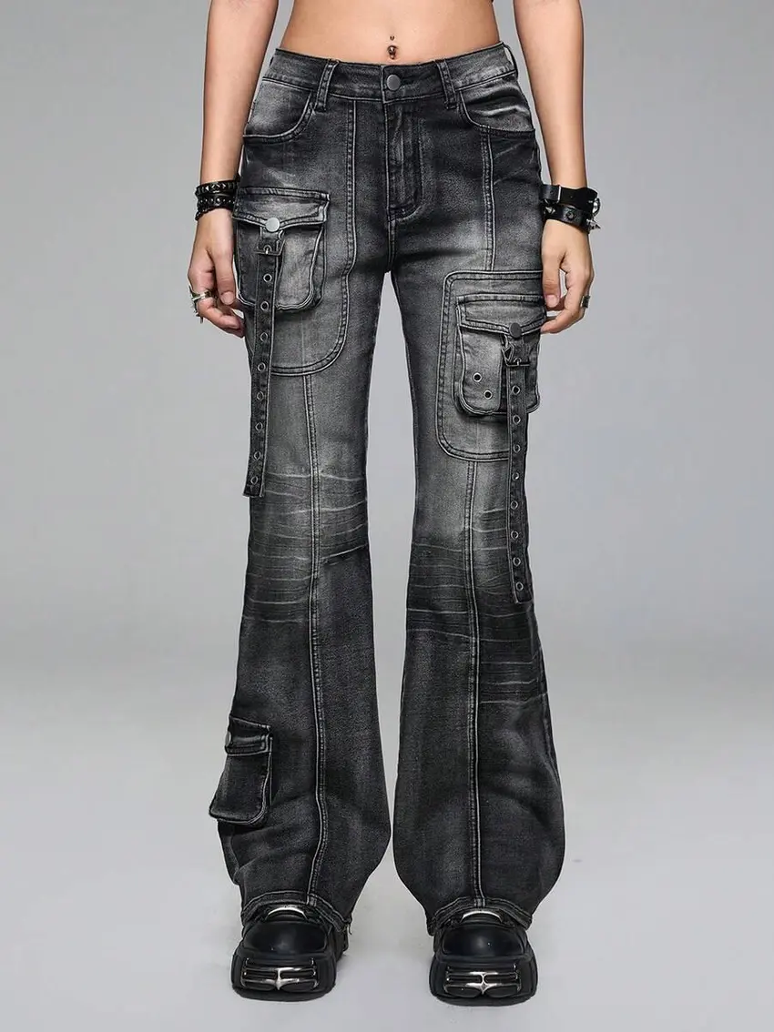 spodnie jeans kieszenie