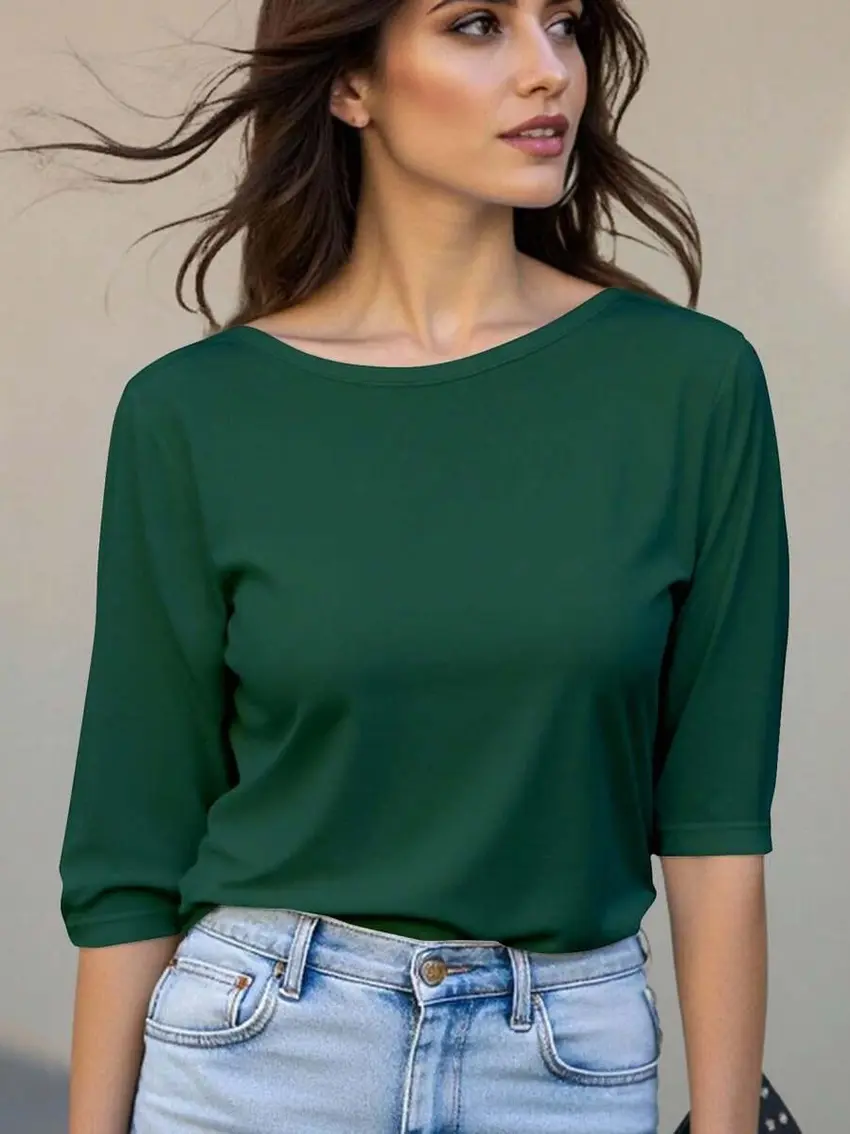 zielona bluzka casual